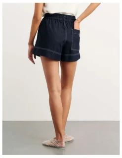 JAG Loe Denim Pull On Short in Raw Wash