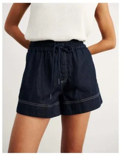 JAG Loe Denim Pull On Short in Raw Wash