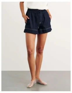 JAG Loe Denim Pull On Short in Raw Wash