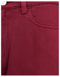 JAG Loe Mid Rise Straight Jean in Wine
