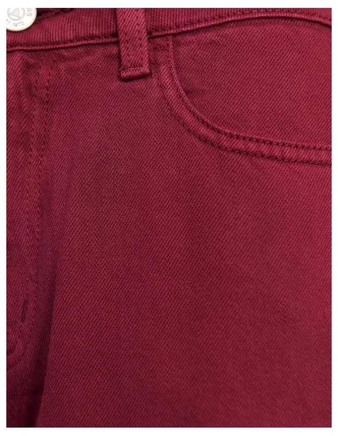JAG Loe Mid Rise Straight Jean in Wine