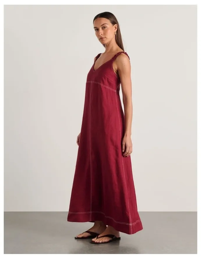 JAG Sara Linen Midi Dress