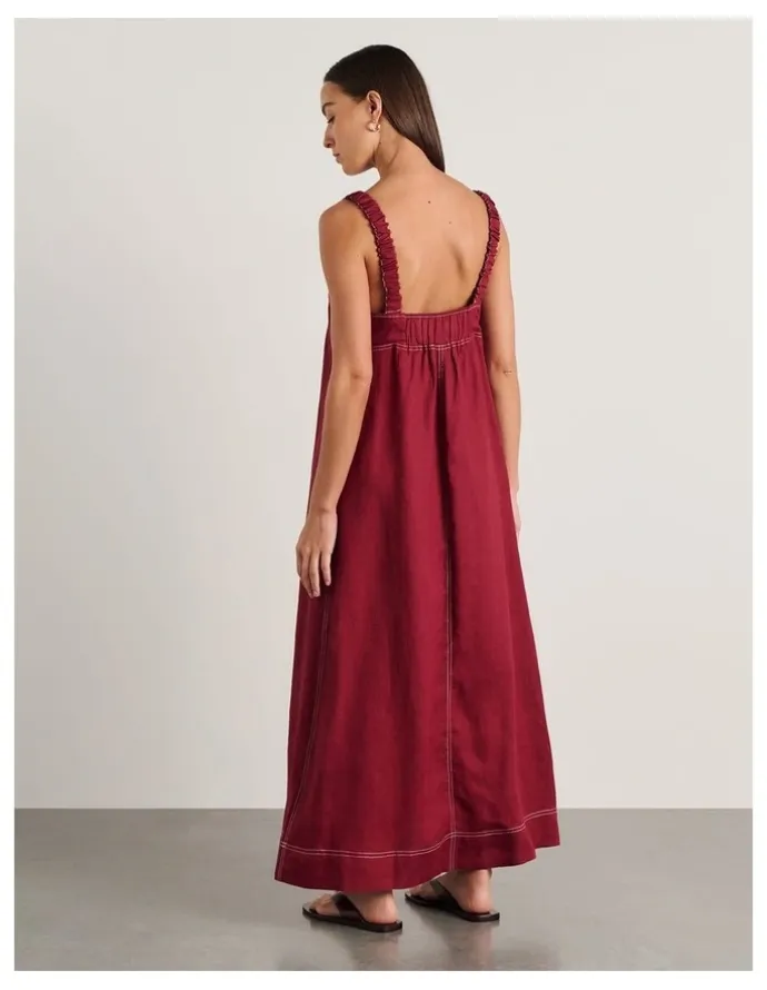 JAG Sara Linen Midi Dress