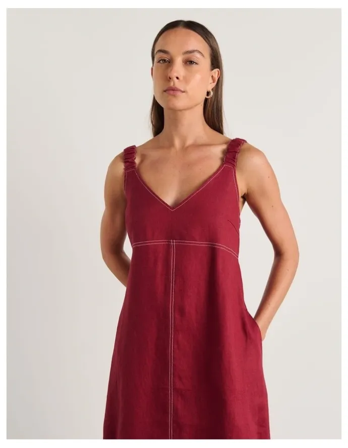 JAG Sara Linen Midi Dress