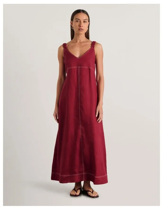 JAG Sara Linen Midi Dress