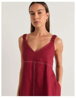 JAG Sara Linen Midi Dress