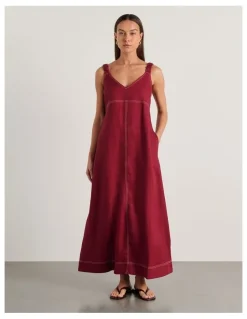 JAG Sara Linen Midi Dress
