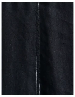 JAG Sara Linen Midi Dress in Black