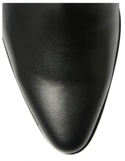 Jane Debster Altona Knee Boots in Black Leather