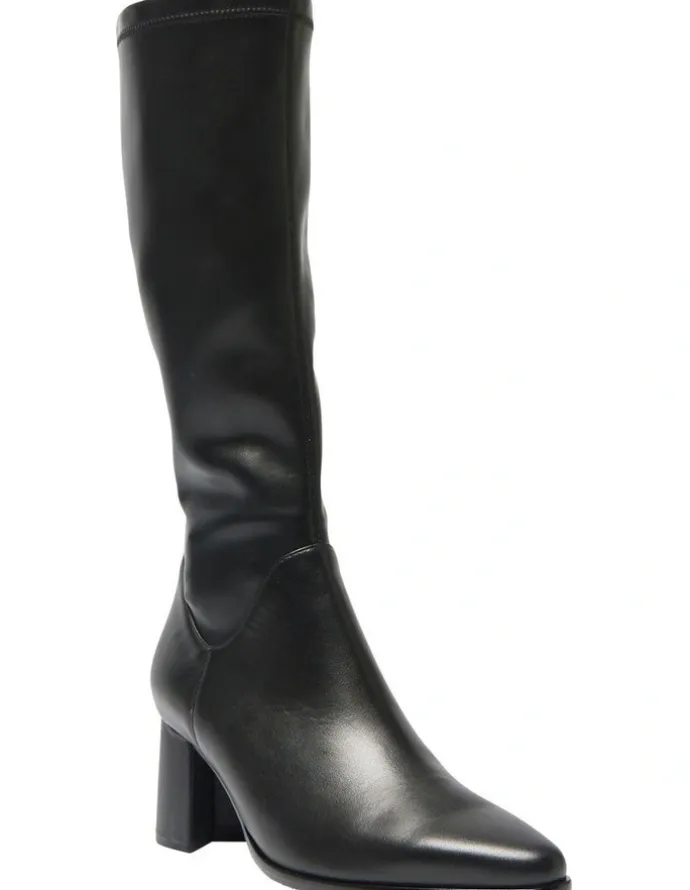 Jane Debster Altona Knee Boots in Black Leather