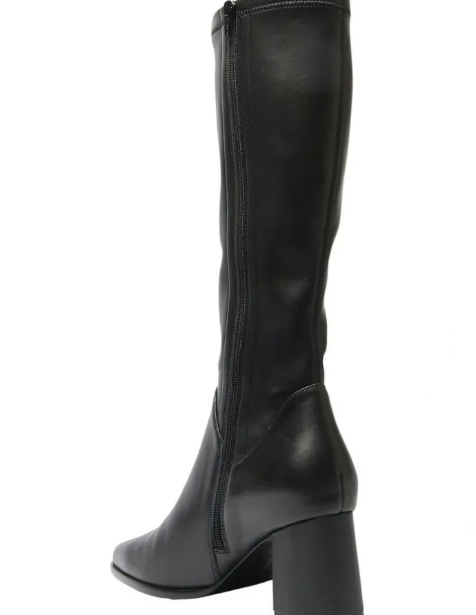 Jane Debster Altona Knee Boots in Black Leather