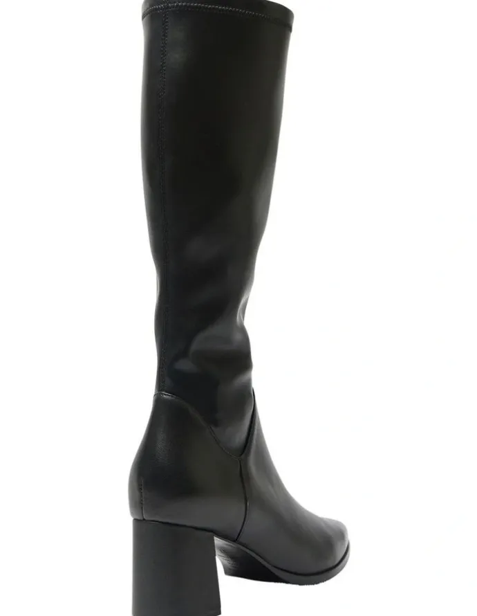 Jane Debster Altona Knee Boots in Black Leather