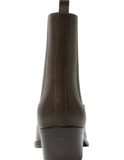 Jane Debster Ambrose Boots in Chocolate Leather