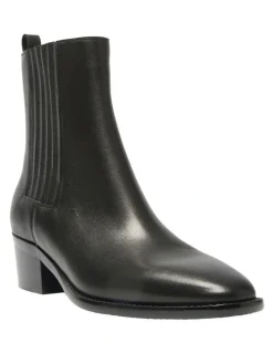 Jane Debster Ambrose Boots in Black Leather