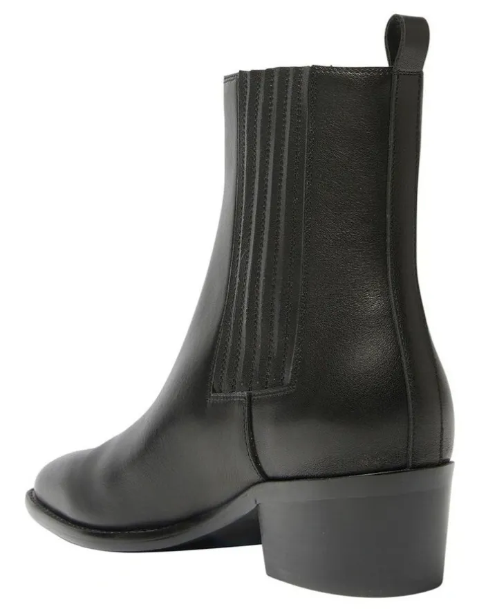Jane Debster Ambrose Boots in Black Leather