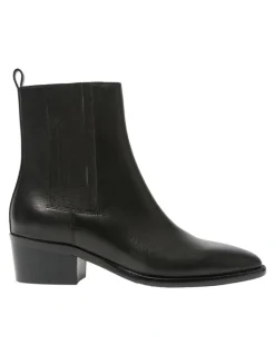 Jane Debster Ambrose Boots in Black Leather
