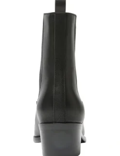 Jane Debster Ambrose Boots in Black Leather