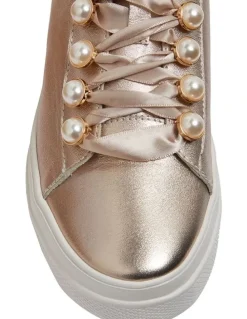 Jane Debster Bant Soft Gold Metallic Sneakers