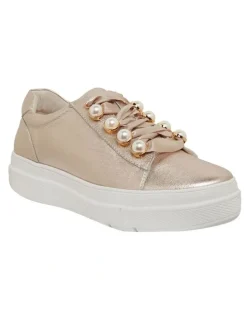 Jane Debster Bant Soft Gold Metallic Sneakers