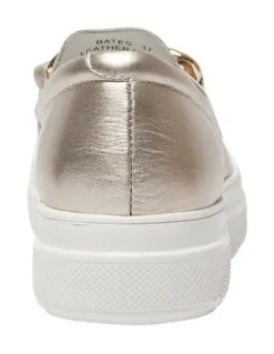 Jane Debster Bates Sneakers in Soft Gold Metallic