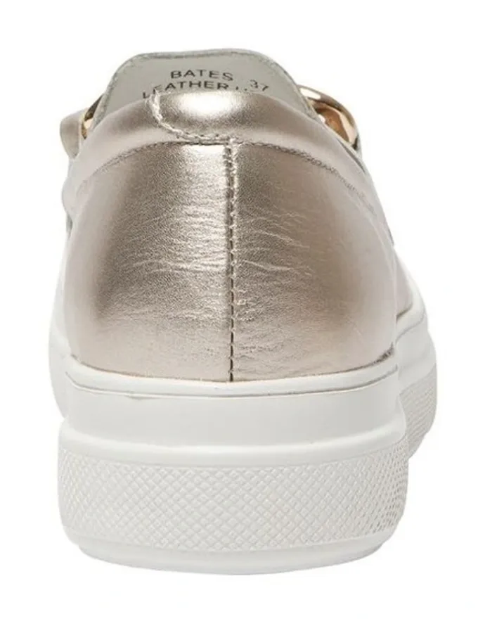 Jane Debster Bates Sneakers in Soft Gold Metallic