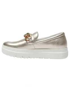 Jane Debster Bates Sneakers in Soft Gold Metallic