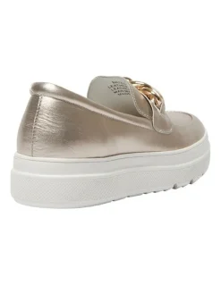 Jane Debster Bates Sneakers in Soft Gold Metallic