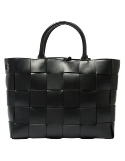 Jane Debster Dice Tote Bag in Black Weave