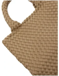Jane Debster Dixie Tote Bag in Taupe Weave