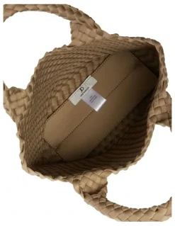 Jane Debster Dixie Tote Bag in Taupe Weave