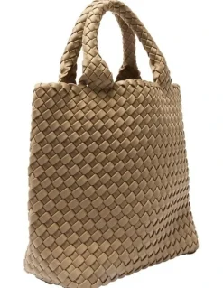 Jane Debster Dixie Tote Bag in Taupe Weave