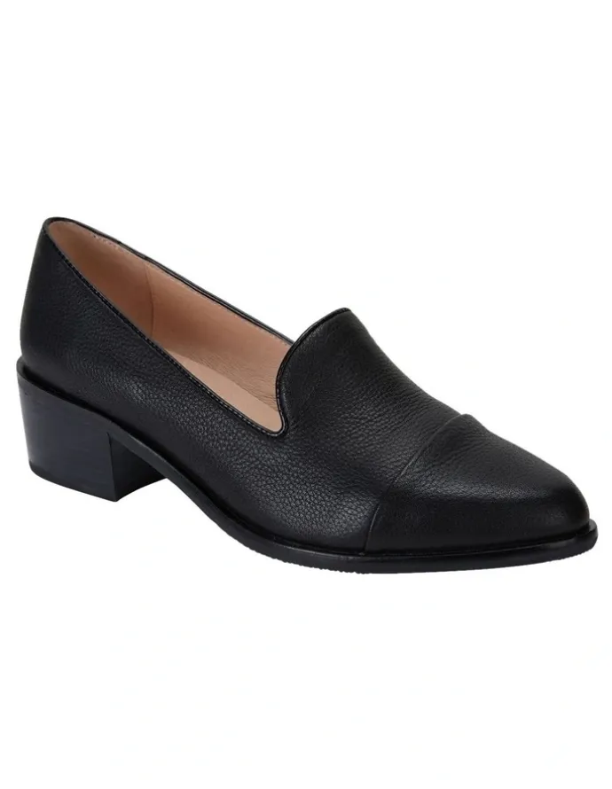 Jane Debster Expert Black Glove Heeled Shoes