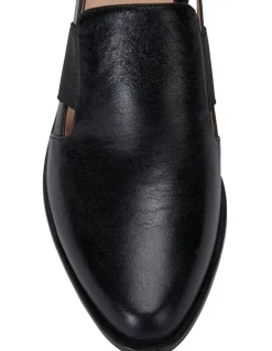 Jane Debster Expose Black Oil Heeled Shoes