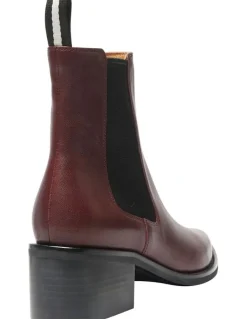 Jane Debster Federal Boots in Wine Glove