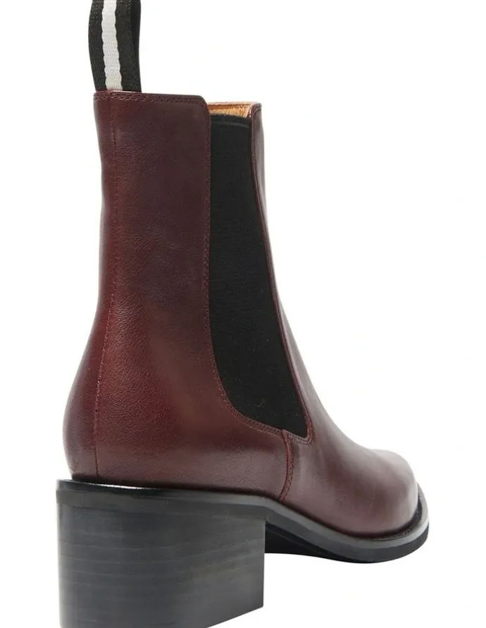 Jane Debster Federal Boots in Wine Glove