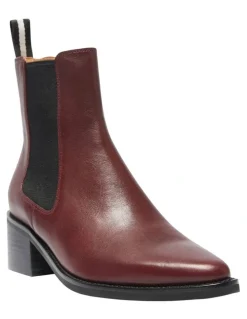 Jane Debster Federal Boots in Wine Glove