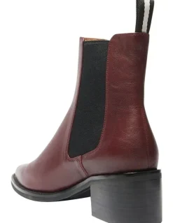Jane Debster Federal Boots in Wine Glove