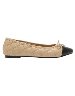 Jane Debster Fifi Flat Shoes in Beige