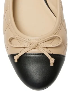 Jane Debster Fifi Flat Shoes in Beige