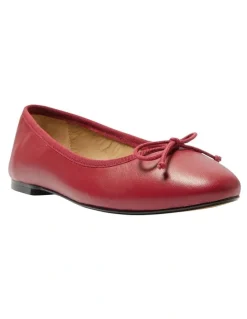 Jane Debster Fonteyn Ballet Flats in Red
