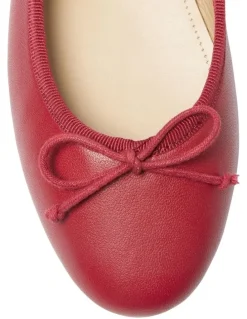 Jane Debster Fonteyn Ballet Flats in Red