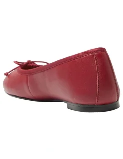 Jane Debster Fonteyn Ballet Flats in Red
