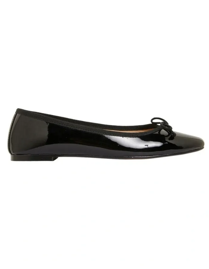 Jane Debster Fonteyn Black Patent Flat Shoes