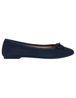 Jane Debster Fonteyn Flat Shoes in Navy Suede