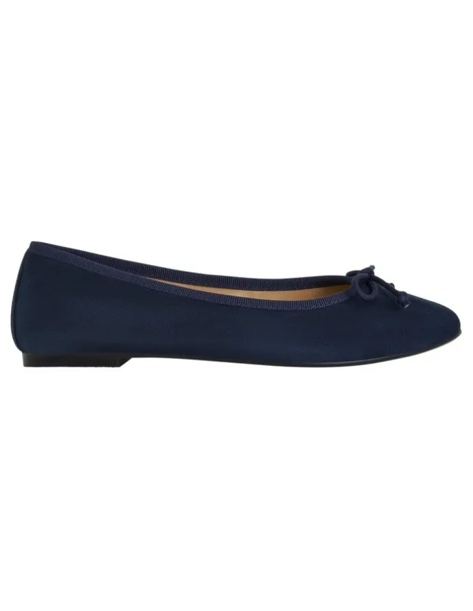 Jane Debster Fonteyn Flat Shoes in Navy Suede