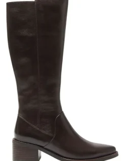 Jane Debster Fortress Knee Boots in Chocolate Glove