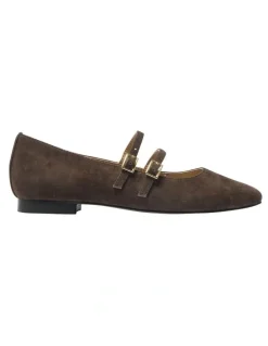 Jane Debster Freda Flat Shoes in Chocolate