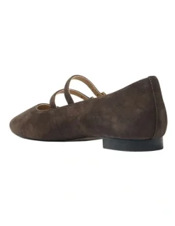Jane Debster Freda Flat Shoes in Chocolate