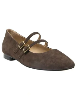 Jane Debster Freda Flat Shoes in Chocolate