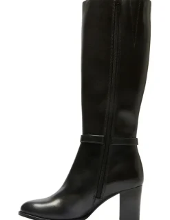 Jane Debster Galen Boots in Black Leather